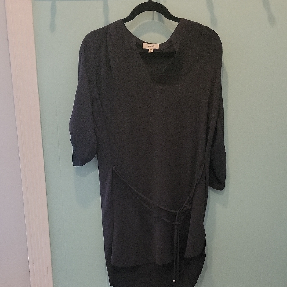 Meraki Black Tunic Top
